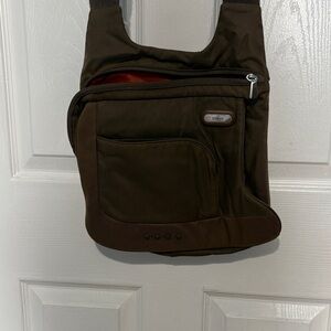 Tumi Dark Brown/Olive Messenger Bag